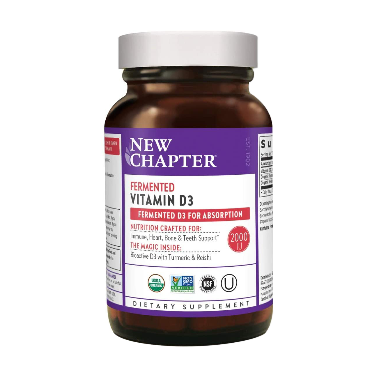 Ферментований Вітамін Д3 New Chapter Fermented Vitamin D3 2000 МО, 30 таблеток